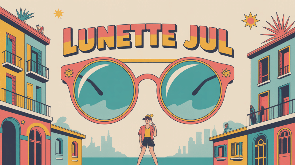 illustration paire de lunette jul style urbain