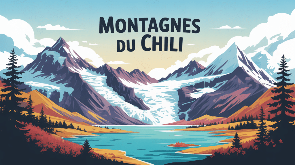 panorama montagne du chili et cordillère des andes