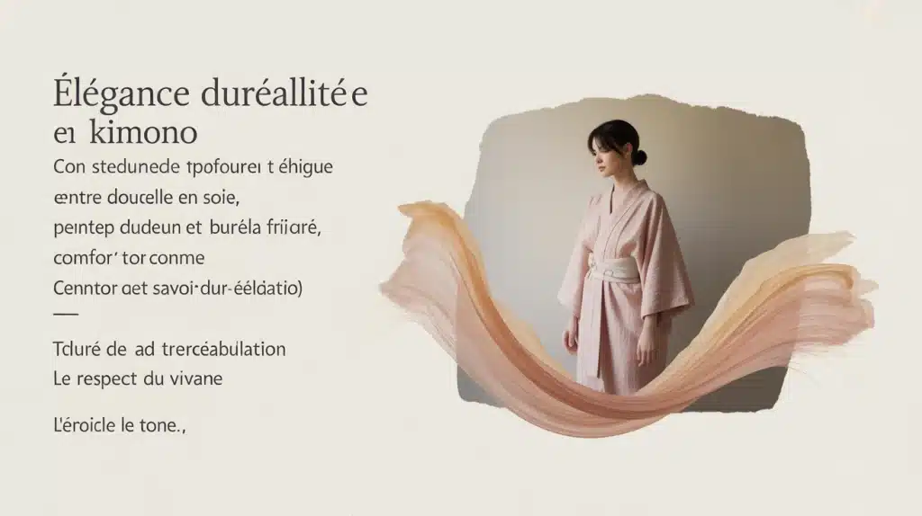 Kimono en soie, élégance durable et éthique