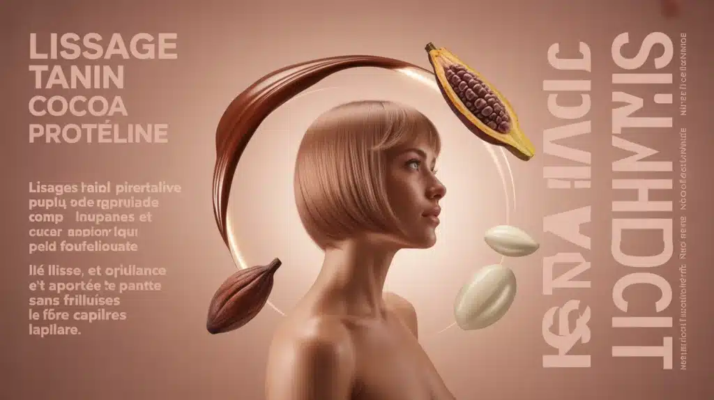 Lissage tanin cocoa organic protéine : effet lisse et brillance