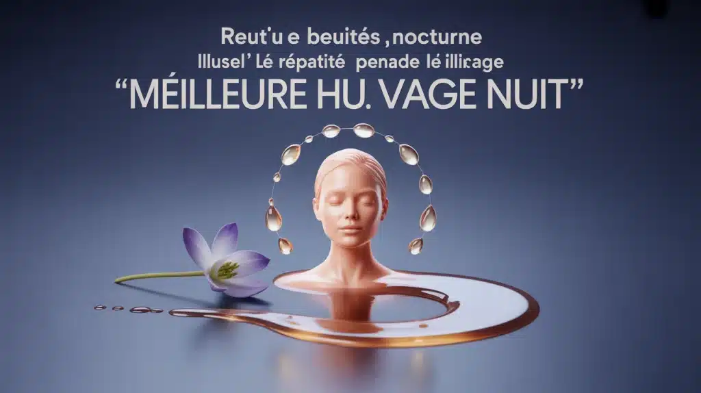 Meilleure huile visage nuit, routine réparatrice nocturne