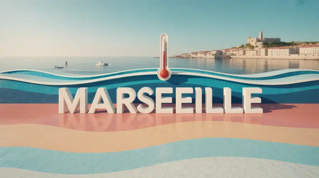 Température de l’eau à Marseille avec le Mistral : baisse de 5°C