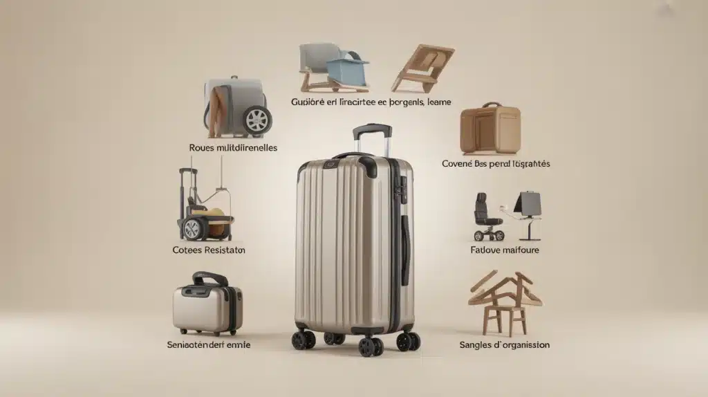 Valise 75 cm pour longs séjours : solidité et volume