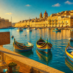 4 jours à Malte, Grand Port et Trois Cités au coucher du soleil