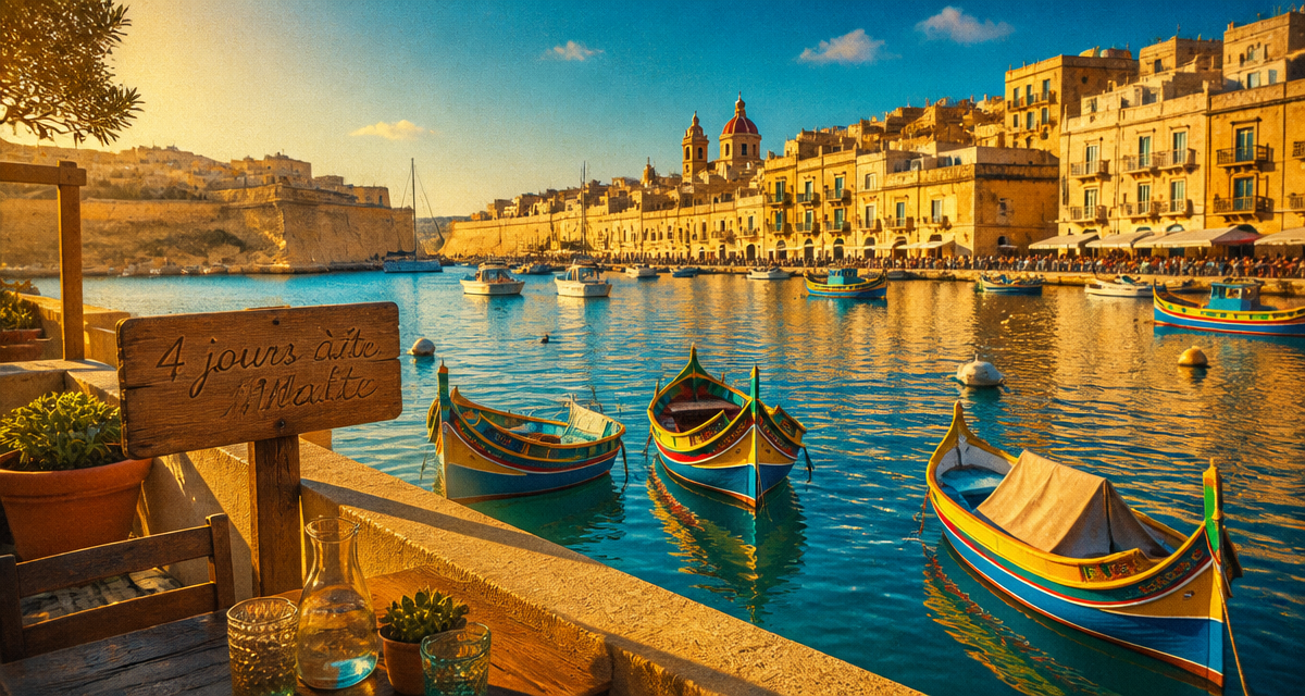 4 jours à Malte, Grand Port et Trois Cités au coucher du soleil