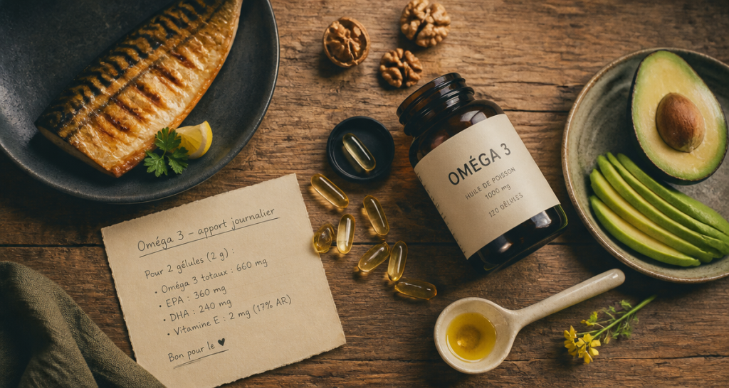 combien de gelule omega 3 par jour gélules et aliments