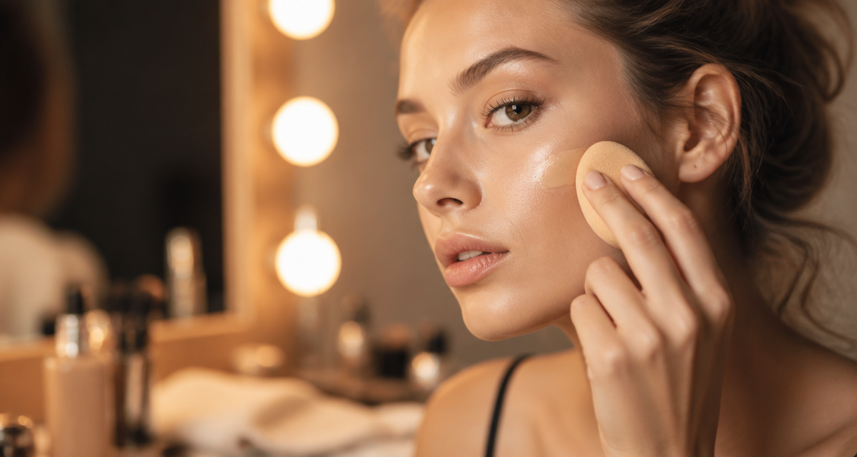 comment appliquer le fond de teint femme miroir