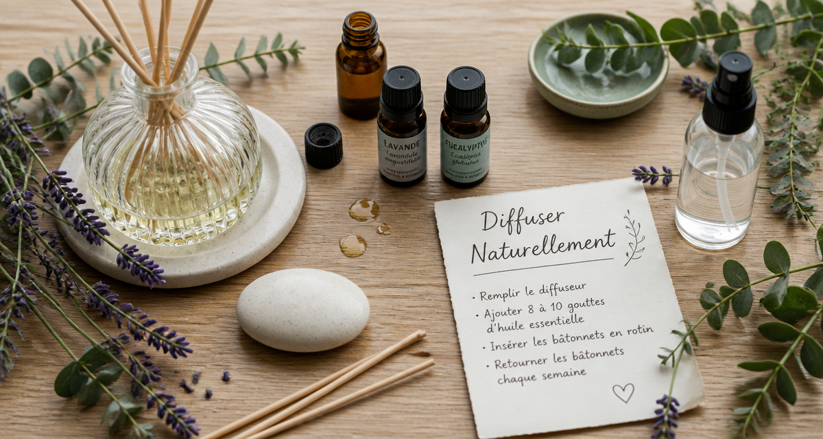 comment diffuser huile essentielle avec diffuseur et accessoires