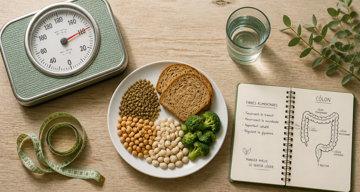 constipation et prise de poids, aliments riches en fibres et balance