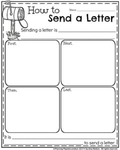 Informative Writing Prompts for August - How to Send a Letter.
