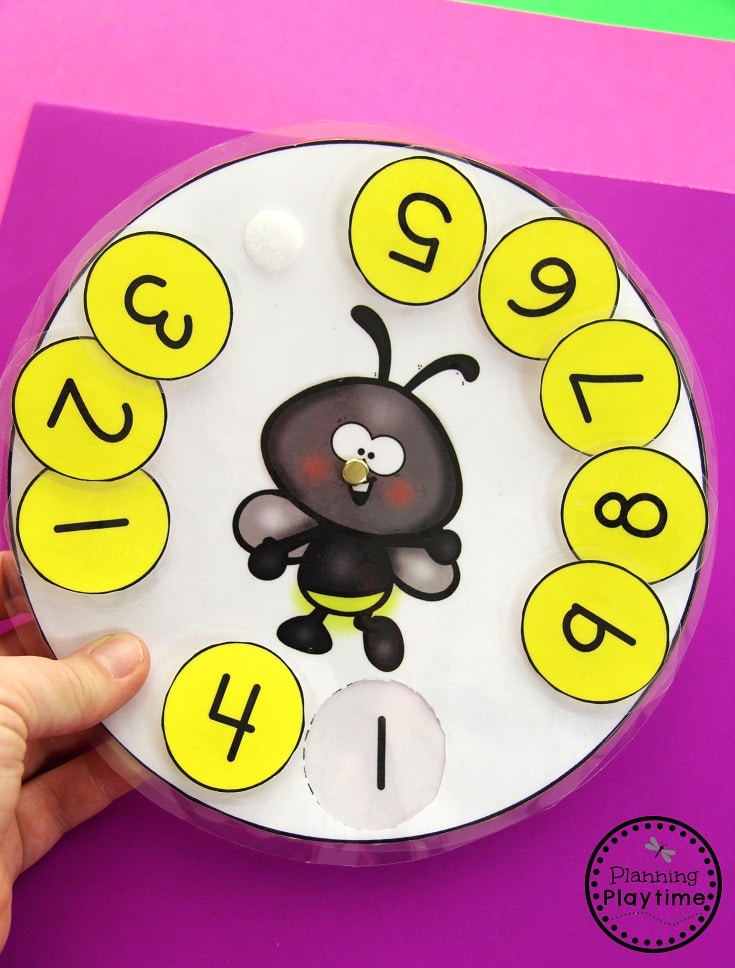 Count to 100 Spinner for kindergarten. So fun!