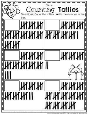 Counting Worksheets for Kindergarten.