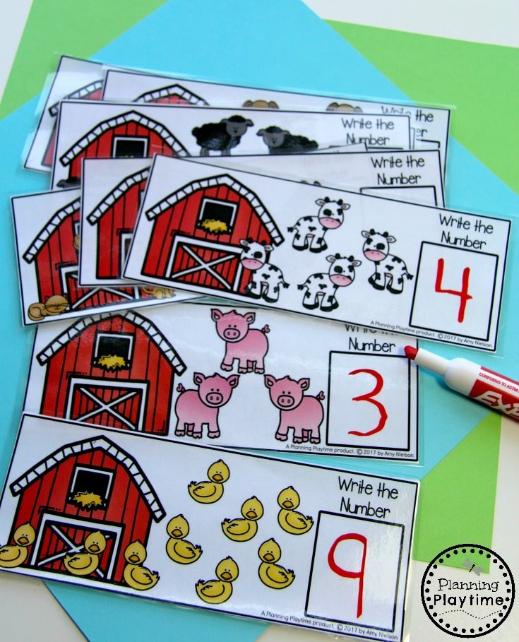 Fun Counting Activity for Kindergarten - Farm Animal Counting