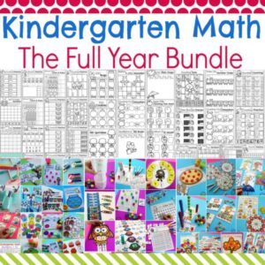 Kindergarten Math Worksheets and Games for the full year