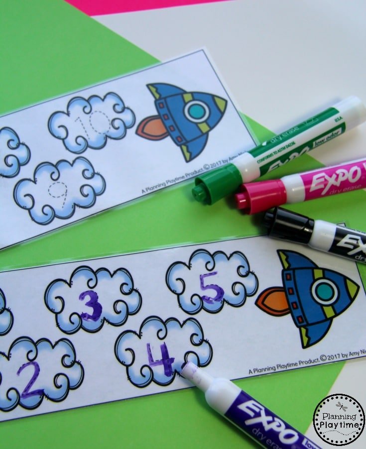 Number Tracing Activity for Kids and other fun Math Centers.