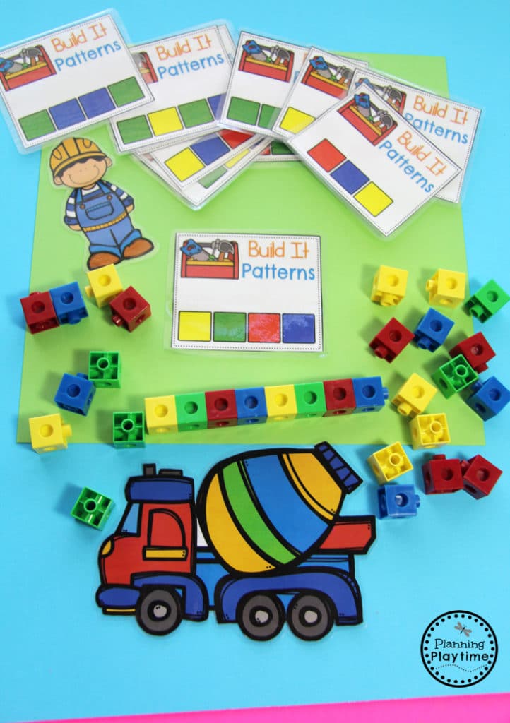 Community Helpers Construction Workers - Can you build the pattern.