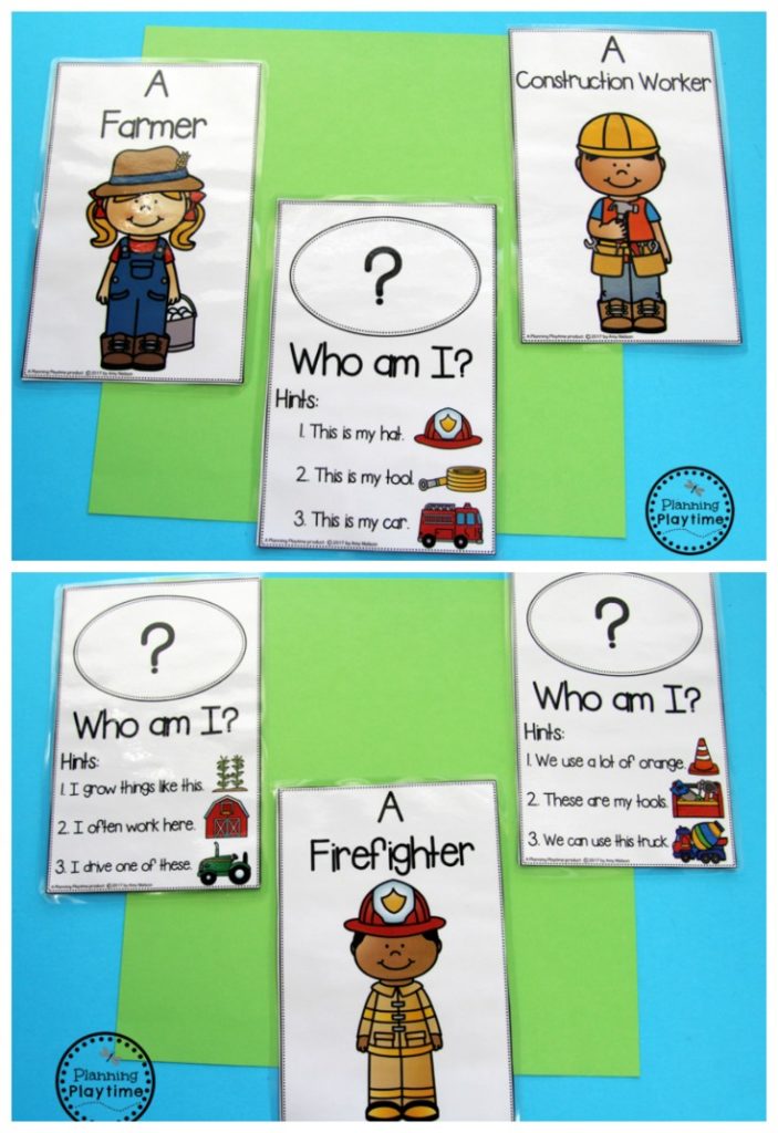 Community Helpers - Who am I cards.