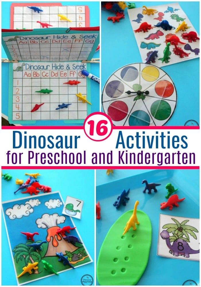 Fun Dinosaur Activities for Preschool and Kindergarten #preschool #dinosaurtheme #dinosaur #preschoolactivities