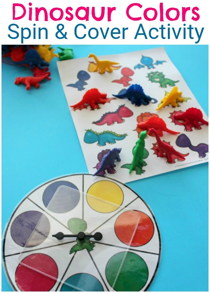 Preschool Colors Activity for a Dinosaur Theme. S #preschool #dinosaurtheme #dinosaur #preschoolactivitieso fun!
