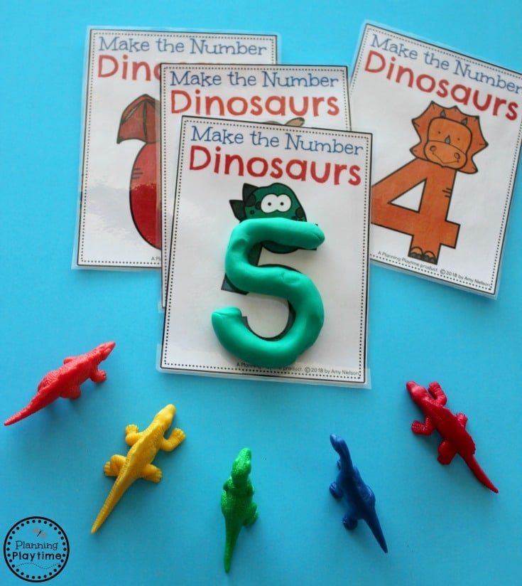 Preschool Dinosaur Theme activities - Counting and Numbers. #preschool #dinosaurtheme #dinosaur #preschoolactivities