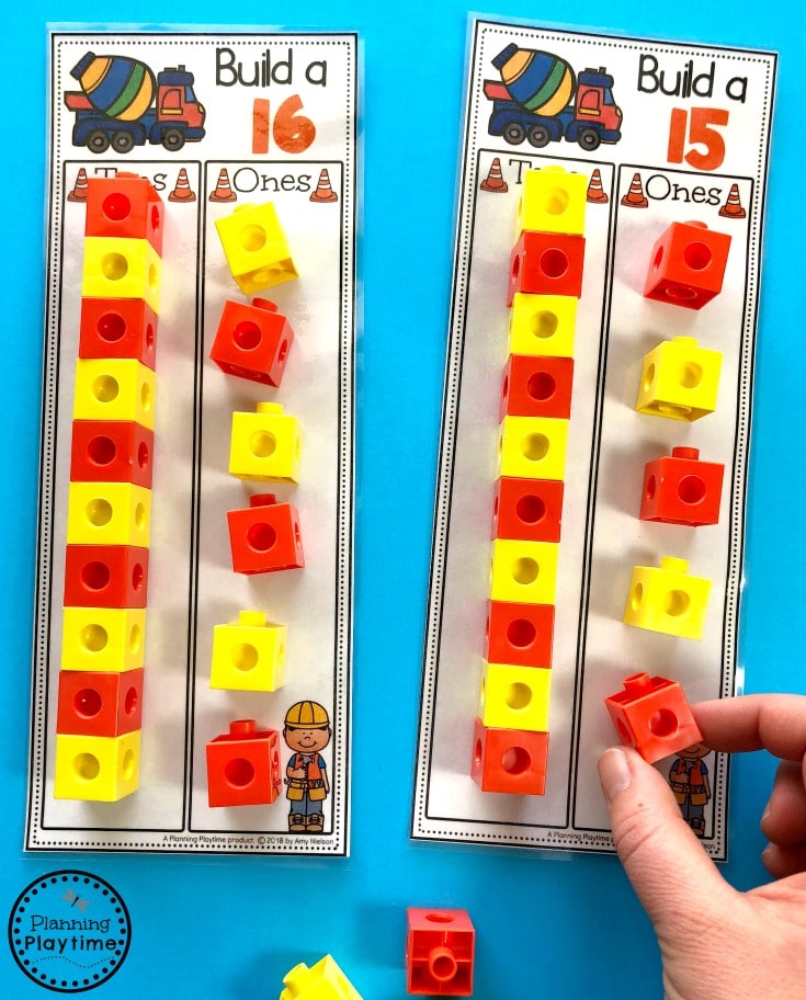 Place Value Activities for Kindergarten - Tens and Ones #placevalue #kindergartenmath #mathgames #kindergartenworksheets #placevaluegames
