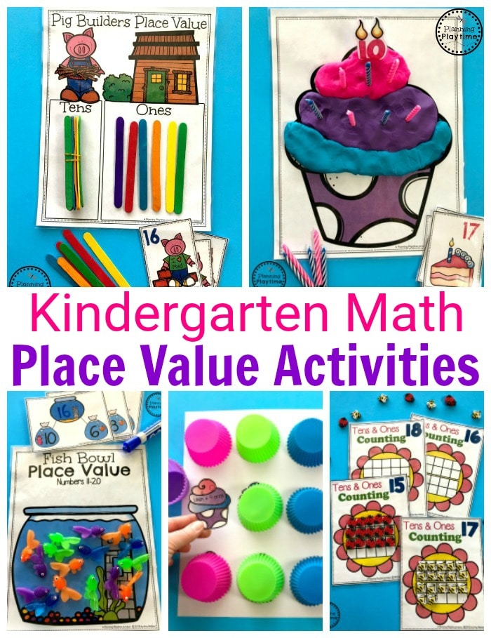 Place Value Worksheets and Games for Kindergarten #placevalue #kindergartenmath #mathgames #kindergartenworksheets #placevaluegames #placevalueworksheets