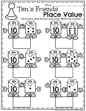 Tens and Ones Place Value Worksheets for Kindergarten - So fun! #placevalue #kindergartenmath #mathworksheets #kindergartenworksheets #placevalueworksheets