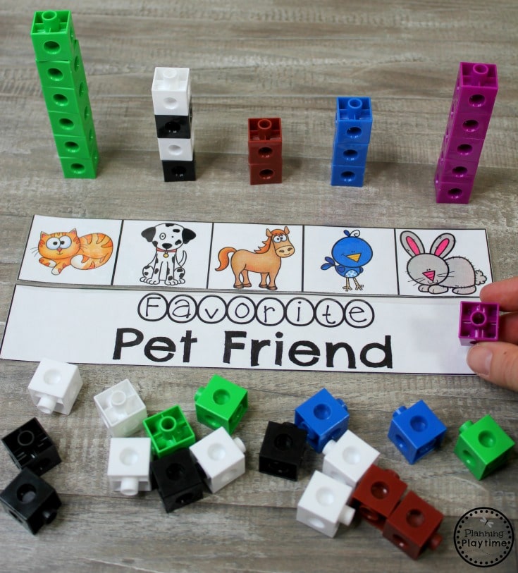 Classroom Graphing Activity for Kindergarten Math #kindergartenmath #measurement
