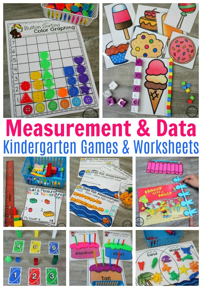 Measurement Worksheets and Activities for Kindergarten #kindergartenmath #measurement