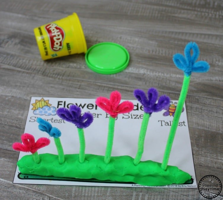 Order by Size - Measurement Game for Kindergarten. #kindergartenmath #measurement