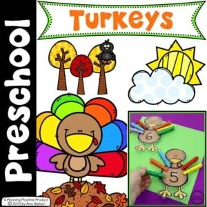Turkey Theme Preschool - Thanksgiving Preschool Cooking