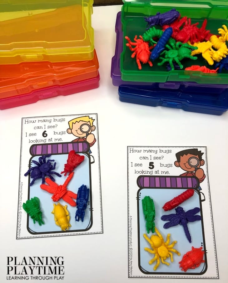 Counting Activities for Preschool - March Morning Tubs