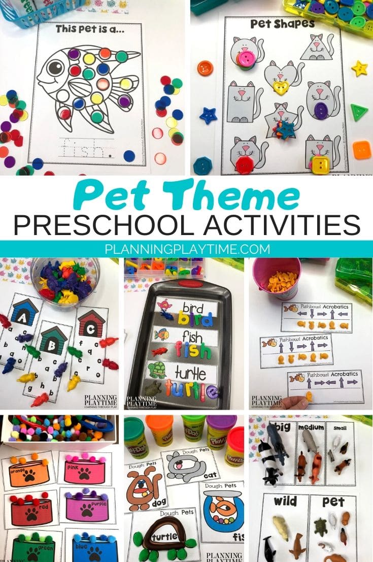 Pets Activities for Preschool