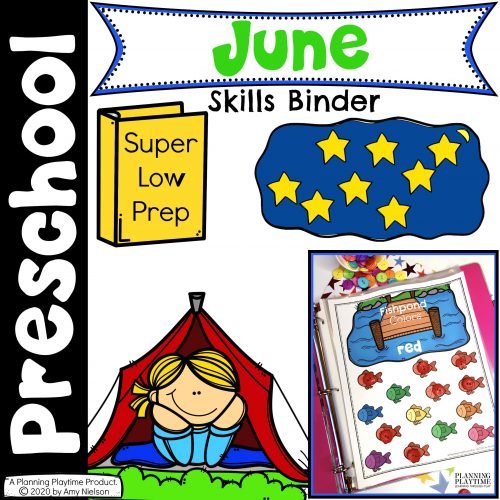 June Preschool Activities Binder