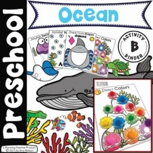 Ocean Binder Preschool - Low Prep Activities