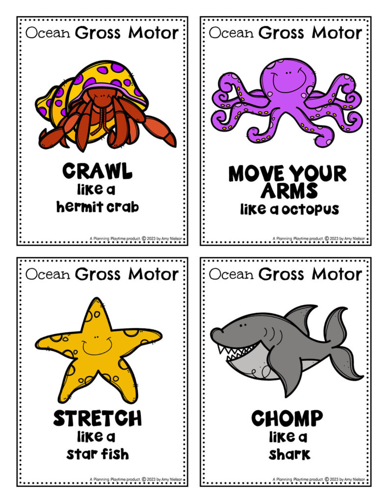 Gross Motor Activity Cards - Movement for Preschoolers
