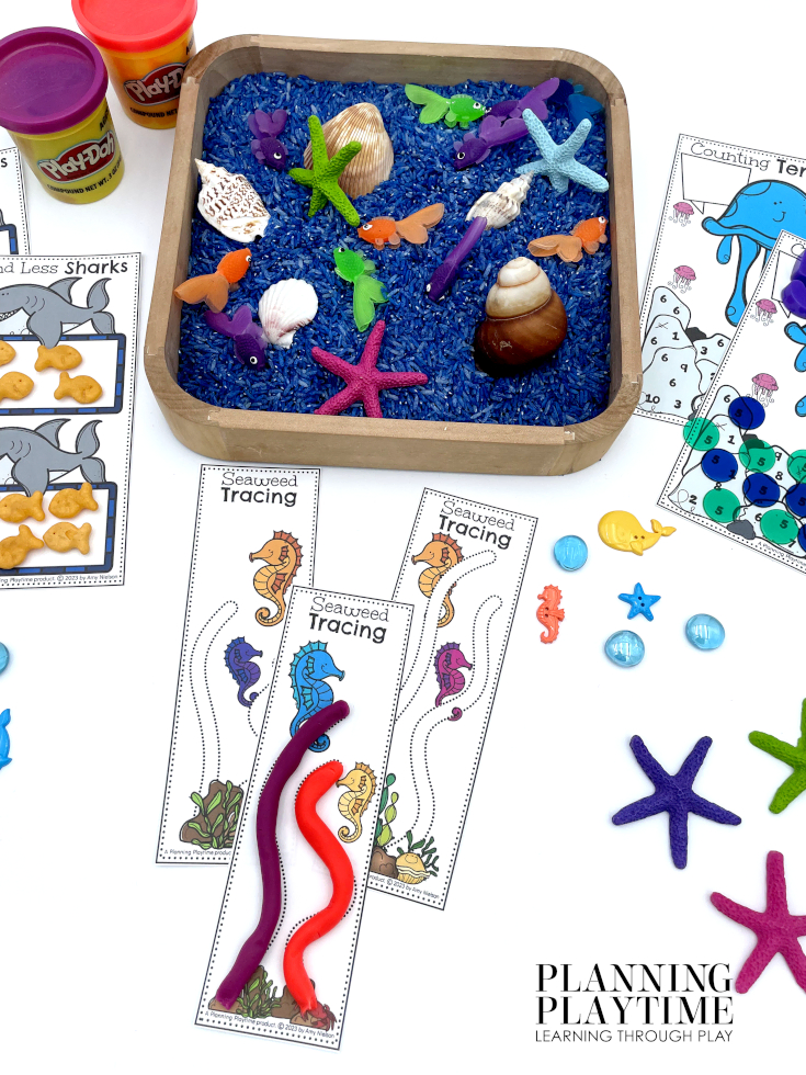 Preschool Fine Motor Tracing - Ocean Theme Preschool