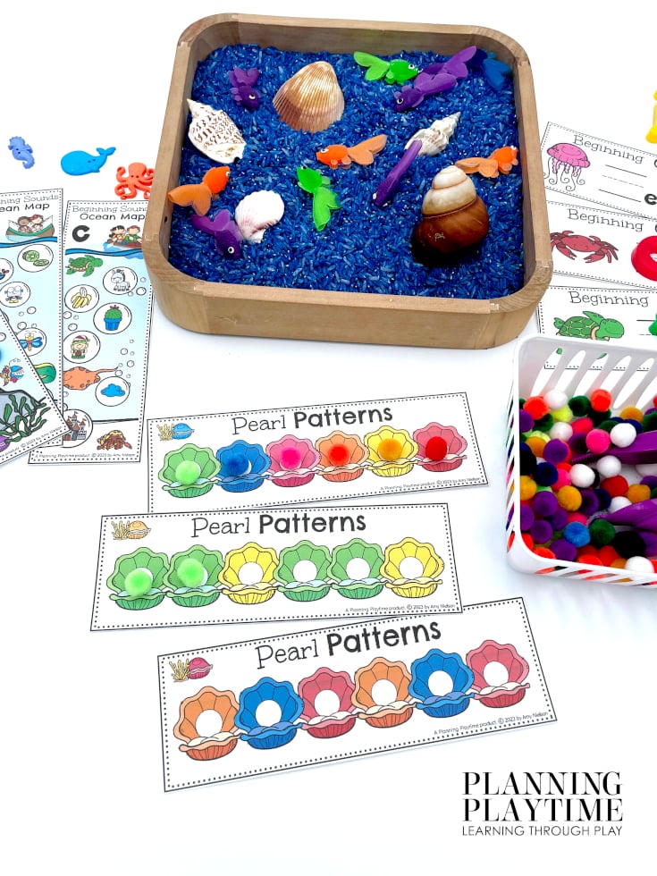 Preschool Pattern Activities - Ocean Theme Preschool