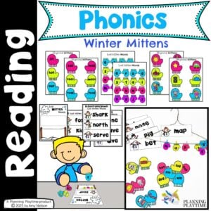 Winter Phonics SOR Activities - Mitten