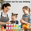2oz Small Square Plastic Shot Bottles for juice - 60ml HPP Juice Bottle with lids