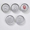 Food-grade transparent empty PET soda cans with easy-open lids (POP cans)