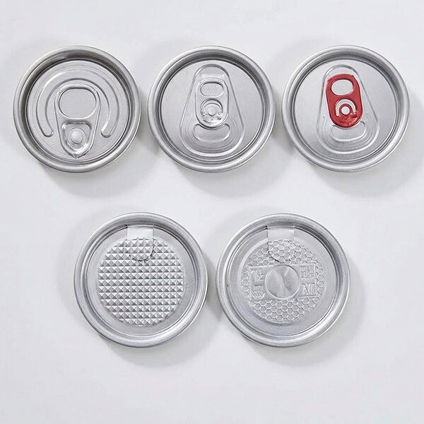Food-grade transparent empty PET soda cans with easy-open lids (POP cans)