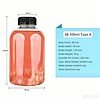 Specifications of a 16oz (500ml) PET round plastic bottle