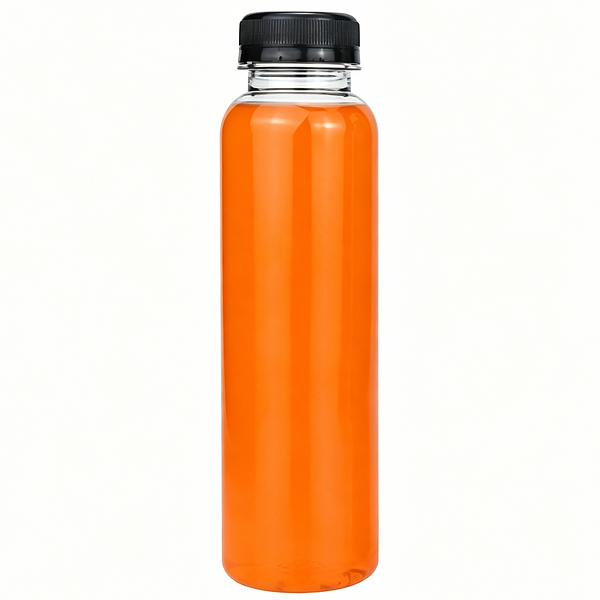 One of the most popular and best-selling products is this 12oz (350ml) round PET plastic bottle for juice and beverages.