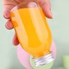 The 250ml 8oz round juice bottle with a tamper-evident cap has a very good seal and will not leak even when inverted.