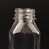 Wholesale 8oz 250ml square clear empty PET plastic juice bottle neck