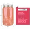 Recyclable 330ml clear PET pop can with aluminum easy open lid.