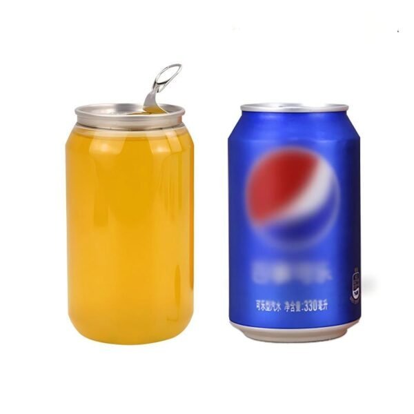 330ml 11oz PET pop cans with easy open lid
