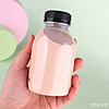 250ml 8oz round empty clear juice bottle with tamper-evident cap, easy to hold.