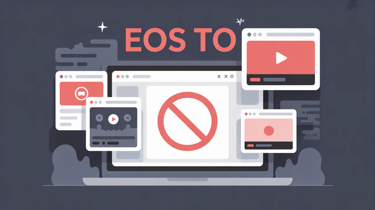 Illustration fermeture eos to streaming interdite